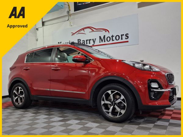 Kia Sportage SUV, Diesel Hybrid, 2020, Red