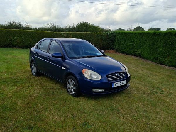 Hyundai Accent Saloon, Petrol, 2007, Blue