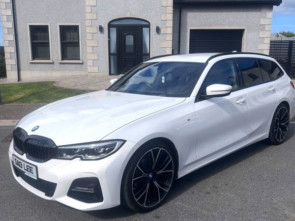 BMW 3-Series Estate, Diesel Hybrid, 2021, White