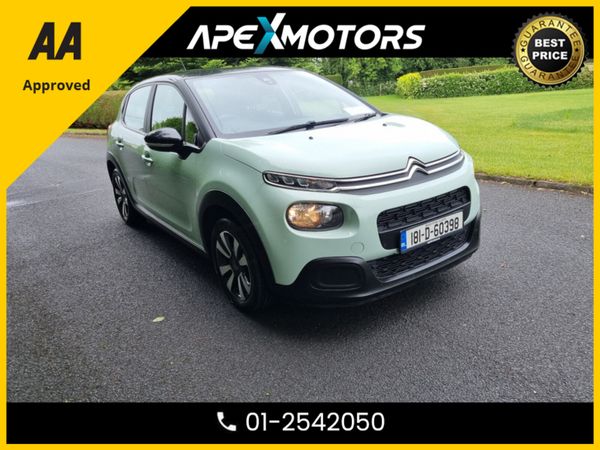 Citroen C3 Hatchback, Petrol, 2018, Green
