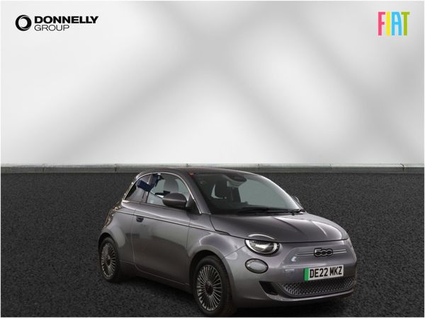 Fiat 500 Hatchback, Electric, 2022, Grey