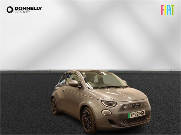Fiat 500 Hatchback, Electric, 2022, Grey