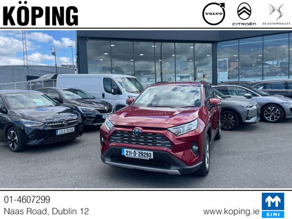 Toyota RAV4 Estate, Petrol Hybrid, 2021, Red