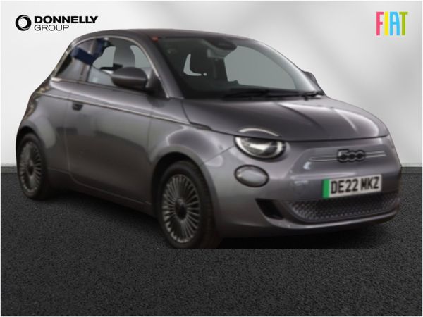 Fiat 500 Hatchback, Electric, 2022, Grey