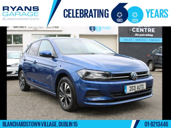 Volkswagen Polo Hatchback, Petrol, 2021, Blue