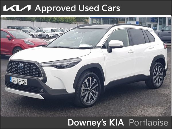 Toyota Corolla Cross SUV, Petrol Hybrid, 2024, White