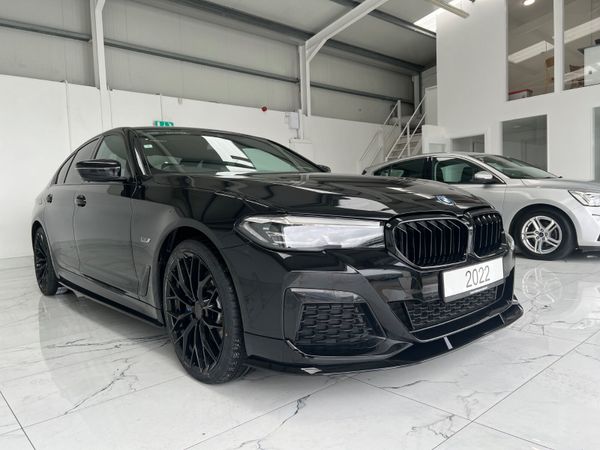 BMW 5-Series Saloon, Petrol Hybrid, 2022, Black