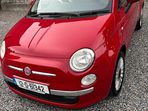 Fiat 500 Hatchback, Petrol, 2012, Red