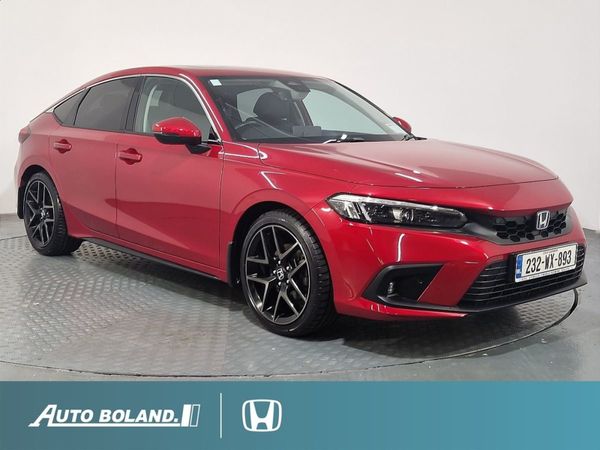 Honda Civic Hatchback, Petrol Hybrid, 2023, Red