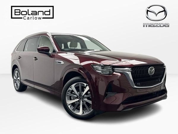 Mazda CX-80 SUV, Petrol Plug-in Hybrid, 2025, Burgundy