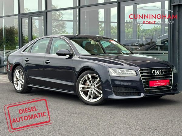 Audi A8 Saloon, Diesel, 2016, Blue