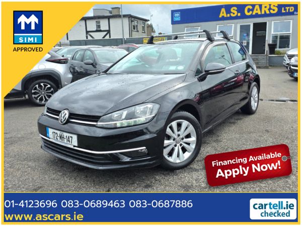 Volkswagen Golf Hatchback, Diesel, 2017, Black