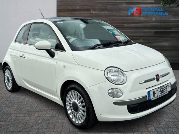 Fiat 500 Hatchback, Petrol, 2011, White