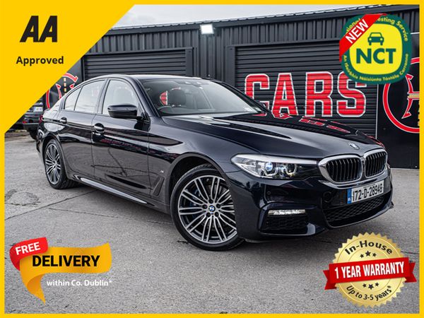 BMW 5-Series Saloon, Petrol Plug-in Hybrid, 2017, Black