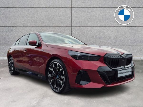 BMW 5-Series Saloon, Petrol Plug-in Hybrid, 2024, Red