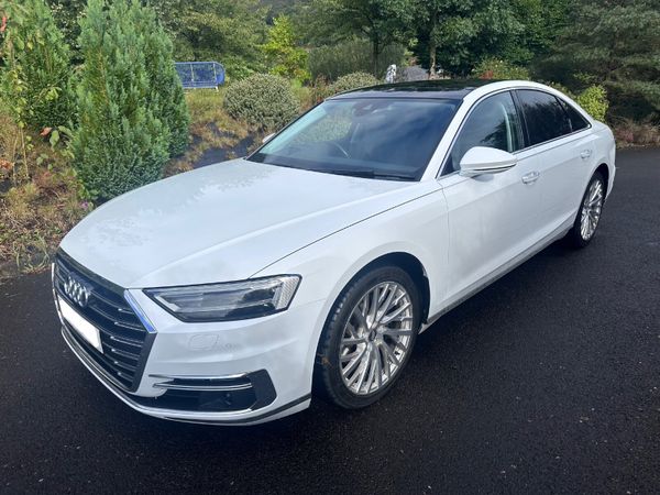 Audi A8 Saloon, Diesel Hybrid, 2018, White