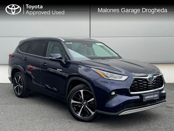 Toyota Highlander Estate, Petrol Hybrid, 2021, Blue