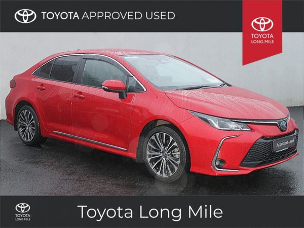 Toyota Corolla Saloon, Petrol Hybrid, 2023, Red