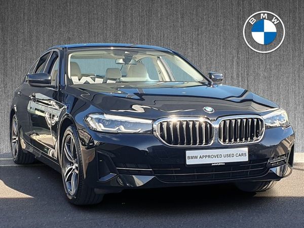 BMW 5-Series Saloon, Petrol Plug-in Hybrid, 2021, Black