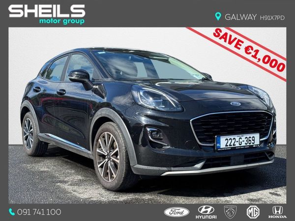 Ford Puma MPV, Petrol Hybrid, 2022, Black