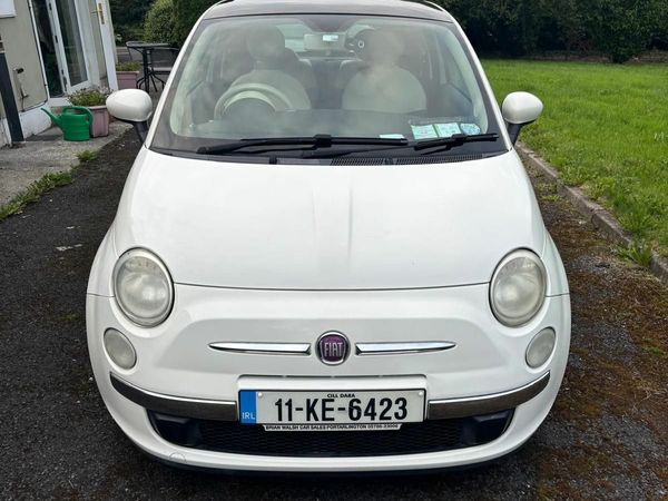 Fiat 500 Hatchback, Petrol, 2011, White