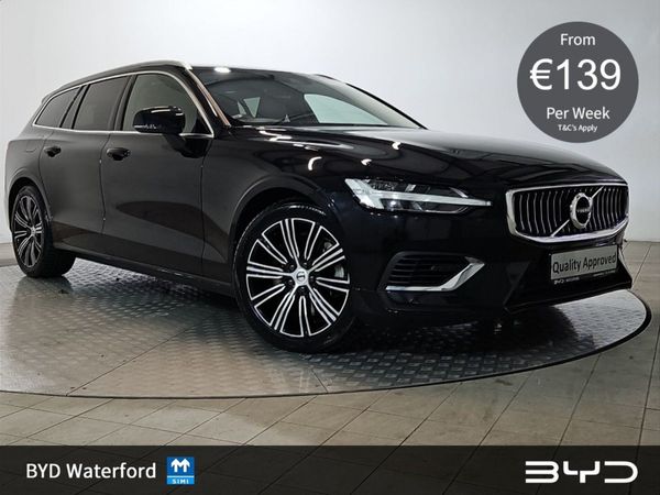 Volvo V60 Estate, Petrol Plug-in Hybrid, 2022, Black