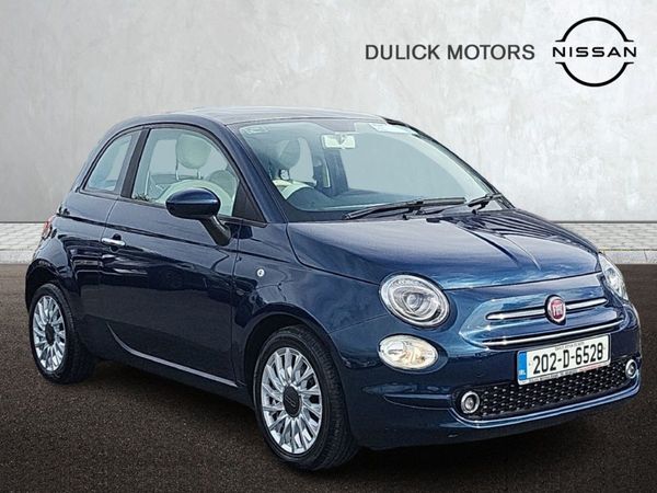 Fiat 500 Hatchback, Petrol, 2020, Blue