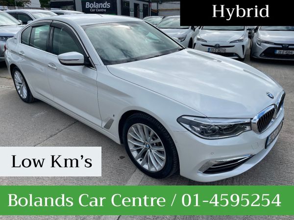 BMW 5-Series Saloon, Petrol Plug-in Hybrid, 2018, White
