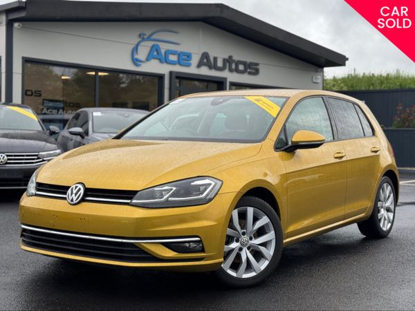 Volkswagen Golf Hatchback, Petrol, 2018, Gold