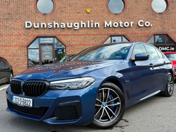 BMW 5-Series Saloon, Hybrid, 2022, Blue