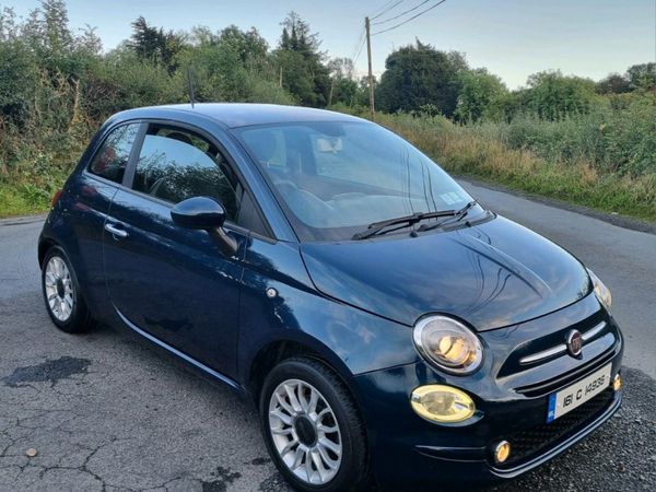 Fiat 500 Hatchback, Petrol, 2016, Blue