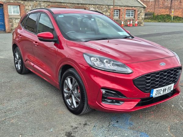 Ford Kuga SUV, Petrol Plug-in Hybrid, 2020, Red