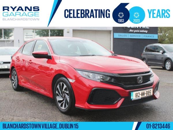Honda Civic Hatchback, Petrol, 2018, Red
