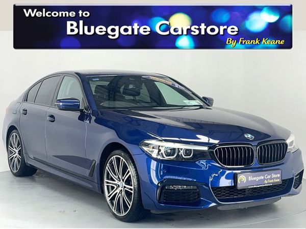 BMW 5-Series Saloon, Petrol Hybrid, 2019, Blue