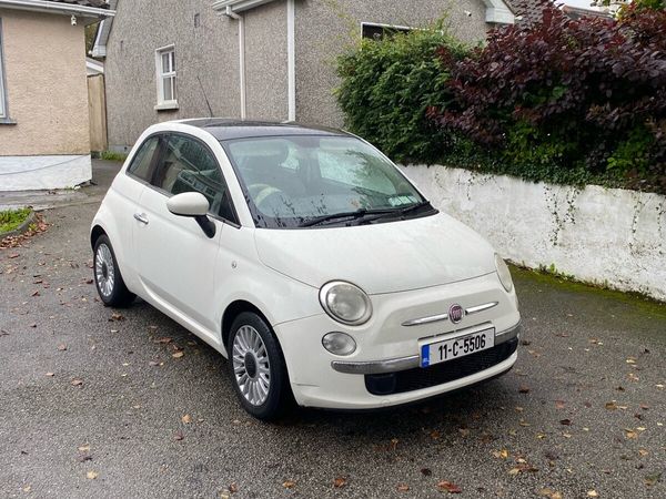 Fiat 500 Hatchback, Petrol, 2011, White