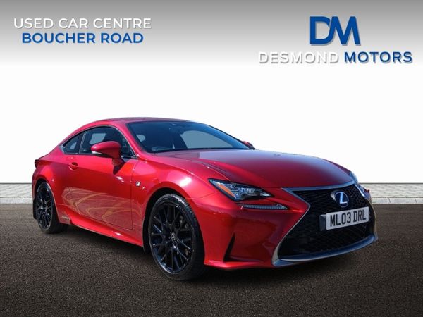 Lexus RC Coupe, Petrol Hybrid, 2017, Red