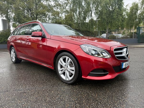 Mercedes-Benz E-Class Estate, Diesel Hybrid, 2015, Red