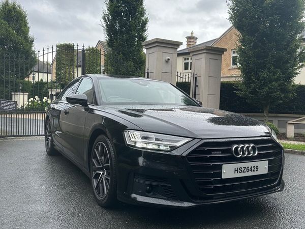 Audi A8 Saloon, Diesel Hybrid, 2020, Black