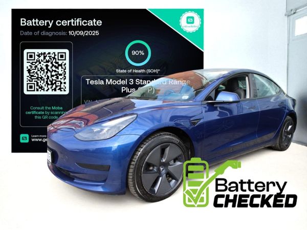 Tesla Model 3 Saloon, Electric, 2021, Blue