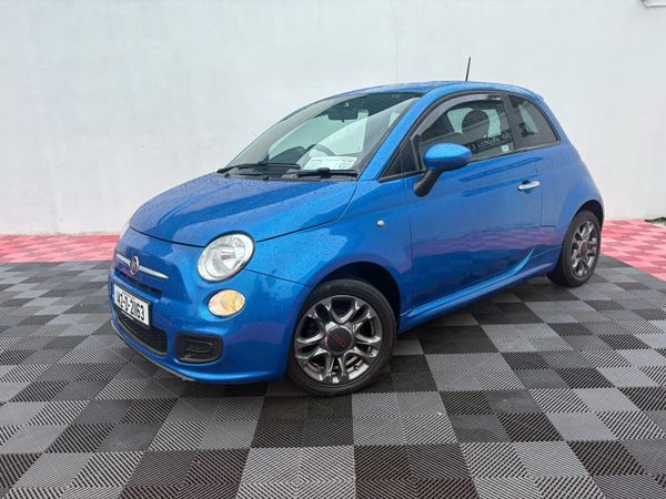 Fiat 500 Hatchback, Petrol, 2014, Blue