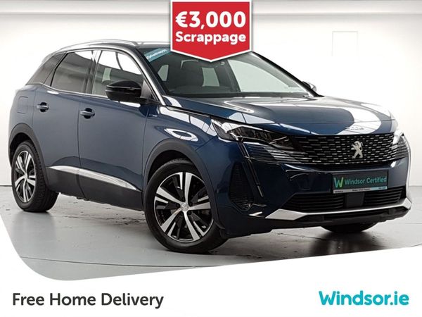 Peugeot 3008 MPV, Petrol Plug-in Hybrid, 2022, Blue