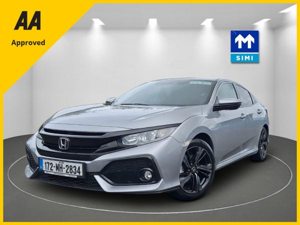 Honda Civic Hatchback, Petrol, 2017, Silver
