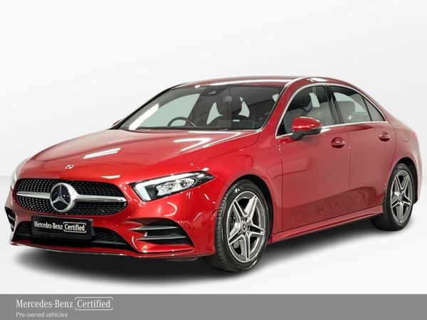 Mercedes-Benz A-Class Saloon, Petrol, 2021, Red