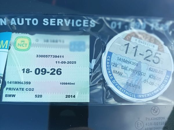BMW 5-Series Saloon, Diesel, 2014, Silver