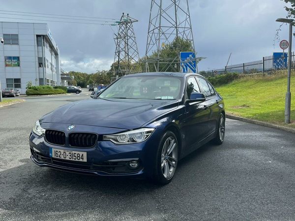 BMW 3-Series Saloon, Petrol Plug-in Hybrid, 2016, Blue