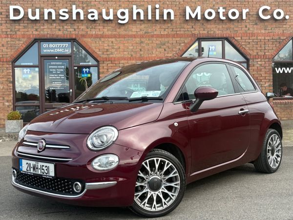 Fiat 500 Hatchback, Petrol, 2021, Red