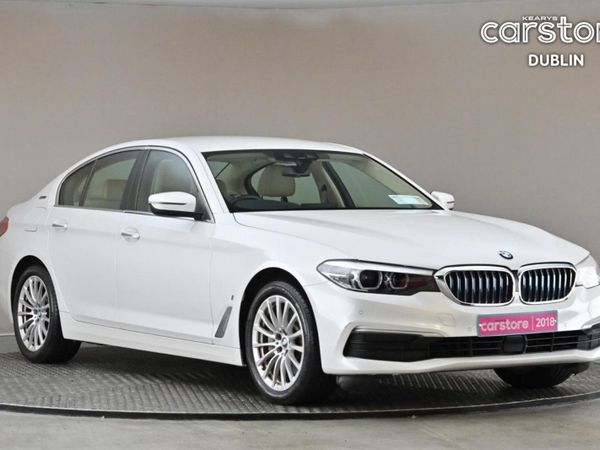BMW 5-Series Saloon, Petrol Plug-in Hybrid, 2018, White