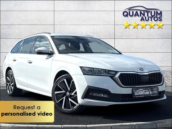 Skoda Octavia Estate, Petrol Plug-in Hybrid, 2021, White