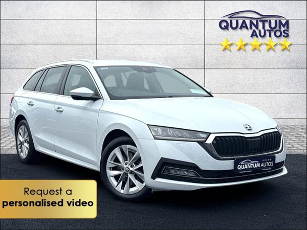 Skoda Octavia Estate, Petrol Plug-in Hybrid, 2022, White