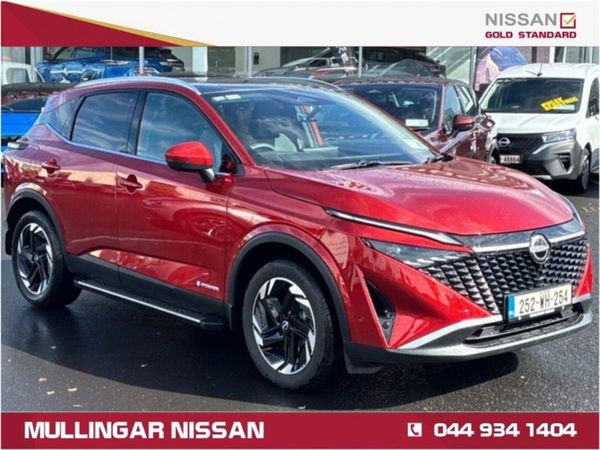 Nissan Qashqai SUV, Hybrid, 2025, Red